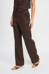 High Waisted Straight Leg Trousers