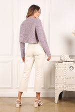 Melange Multicolor Sweater Top