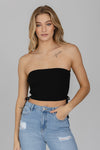 Solid Cropped Tube Top