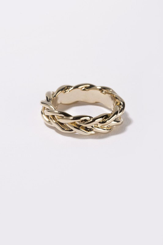 Gold Chain Ring