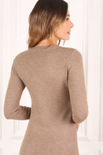 Melange Sweater Maxi Dress